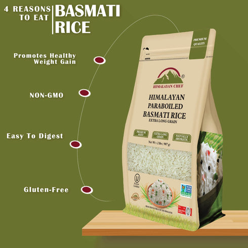 Parboiled Basmati Rice 2 lbs | HIMALAYAN CHEF